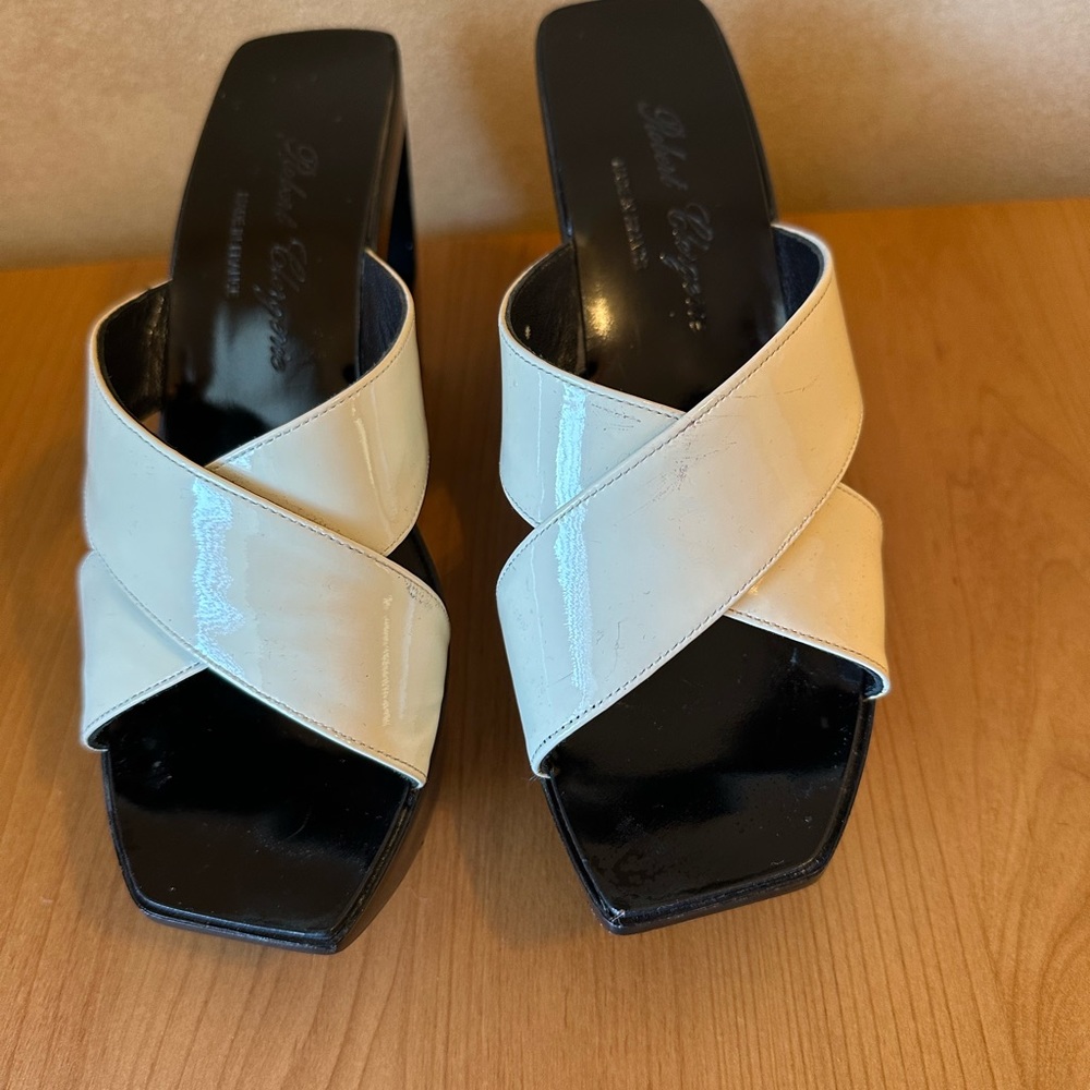 Robert Clergerie white and black size 37.5